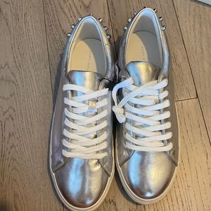 Zara silver sneakers